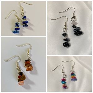 Natural stone earrings bundle